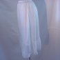 Gluv Tex Half Slip White off White Vintage slip Nylon Large 7 inch lace hem (S L A)