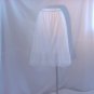 Gluv Tex Half Slip White off White Vintage slip Nylon Large 7 inch lace hem (S L A)