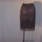 Vintage half slip Black slip with appliques  (S L A)