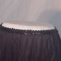 Vassarette half slip Black slip with Sequin Waistband Fringed Hem (S L A)