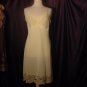 Vanity Fair Yellow Vintage Whole Slip Dress Full Slip Chiffon Cups Bust 36 (S L A)
