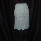 Blue Lace Charmode Vintage half slip 2 layer Applique Robin's Egg Blue slip (S L A)