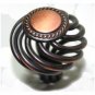 25 Cabinet Knobs Birdcage Knob Oil Rubbed Bronze 1-3/8" Diameter 9873