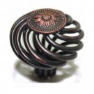 25 Cabinet Knobs Birdcage Knob Oil Rubbed Bronze 1-1/2" Diameter 9872