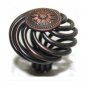 25 Cabinet Knobs Birdcage Knob Oil Rubbed Bronze 1-1/2" Diameter 9872