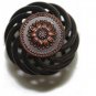 25 Cabinet Knobs Birdcage Knob Oil Rubbed Bronze 1-3/8" Diameter 9871