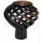 25 Cabinet Knobs Birdcage Knob Oil Rubbed Bronze 1-3/8" Diameter 9873