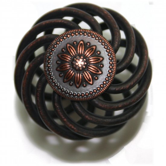 25 Knobs Birdcage Knob Oil Rubbed Bronze 11/2" Diameter 9872