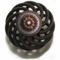 25 Cabinet Knobs Birdcage Knob Oil Rubbed Bronze 1-1/2" Diameter 9872