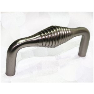 25 Heavy Cabinet Pulls Birdcage Pulls Satin Nickel 3" Center Distance  9811