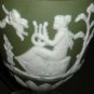 Sage Green & White Table Lamp Wedgwood Style