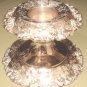 Beautiful Elaborate Silver Plated Candlestick Grapes & Grapevine