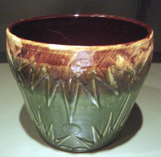 LARGE Vintage Glazed Pottery Pot Robinson Ransbottom Pottery Co.