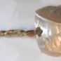 Unique Serving Spoon, Twisted Handle, MOP, Mother of Pearl Bowl