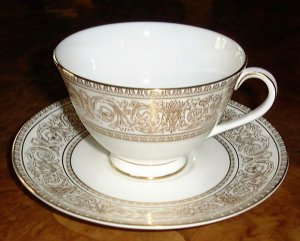 SOVEREIGN by Royal Doulton, Fine Porcelain CUP & SAUCER, England