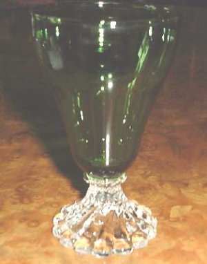 Anchor Hocking  Burpie Green JUICE Glass