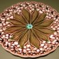 Beautiful European Majolica Lily of the Valley Plate