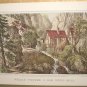 Currier & Ives Print PUZZLE PICTURE OLD SWISS MILL