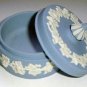Handsome English Blue & White Wedgwood Jasperware Box England