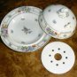 Dresden Flowers 3 pc Butter Dish by Tirschenreuth PT Bavaria