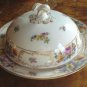 Dresden Flowers 3 pc Butter Dish by Tirschenreuth PT Bavaria