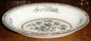 KUTANI CRANE 11 inch Open Vegetable Bowl Fine Wedgwood China