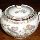 KUTANI CRANE Sugar Bowl & Lid Wedgwood Porcelain China