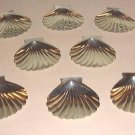 8 950 Sterling Japanese Shell Butter Pats KUYEDA Silver