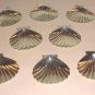 8 950 Sterling Japanese Shell Butter Pats KUYEDA Silver