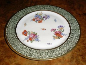 Set of 10 Gold Encrusted Charger Plates Tirschenreuth Bavaria