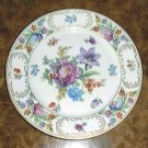 8 3/8" Lunceon Salad Plate DRESDEN FLOWERS Schumann Bavaria Germany