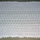 VINTAGE TAMBOUR LACE LAY-OVER PILLOW SHAM-WHITE EMB NET