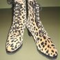 VELVETEEN LEOPARD ANKLE BOOT, ITALY by d'Ro-Too-7AA-$120