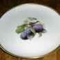 Plum Fruit Plate with Gold Trim Bavaria Dresden Germany