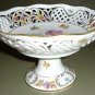 Vintage Dresden Flowers Compote, Schumann, Arzberg, Germany