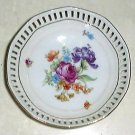 4" DRESDEN FLOWERS Pierced Dish by Schumann Bavaria Germany #1
