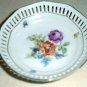 4" DRESDEN FLOWERS Pierced Dish by Schumann Bavaria Germany #2