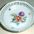 4" DRESDEN FLOWERS Pierced Dish by Schumann Bavaria Germany #3