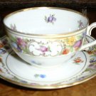 Cup & Saucer EMPRESS DRESDEN FLOWERS by Schumann Bavaria Germany
