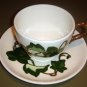Vintage Cup & Saucer by Poppytrail Metlox California Ivy