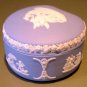 Blue & White English Jasperware Box Wedgwood England