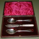 Mother of Pearl & Silver Cased Set Viner Sheffield England