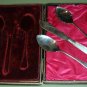 Mother of Pearl & Silver Cased Set Viner Sheffield England