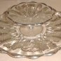Sterling Silver Overlay & Glass Charger & Compote Set