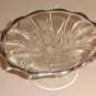 Sterling Silver Overlay & Glass Charger & Compote Set