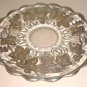 Sterling Silver Overlay & Glass Charger & Compote Set