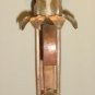  Handsome SHELL Vintage Sconce-Wall Light, Rewired-Beeswax Candle Cover