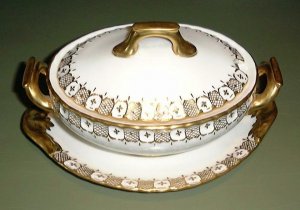 Sauce Boat Underplate & Lid HERALDIC Royal Crown Derby English China