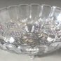 Vintage DELLA ROBBIA Oval Footed Fruit Bowl Pastel Flashed