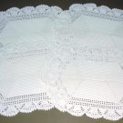 QUALITY! VINTAGE HANDMADE HEAVY CROCHET LACE PLACEMATS